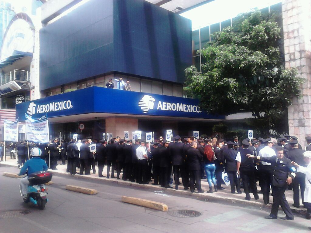 Protesta Aeromexico 