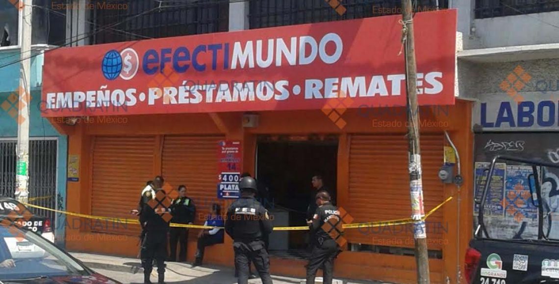Matan a empleado de casa de empeño en Ecatepec en un intento de robo