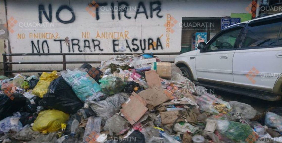 Basura se acumula en calles de la ciudad de Oaxaca - Quadratín México