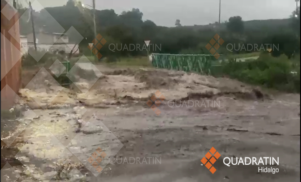 Se Desborda Barranca Por Las Lluvias En Tepeji Hidalgo 5600