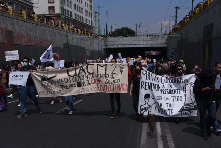 Marchan 4 Mil Para Recordar 54 Años De La Matanza De Tlatelolco