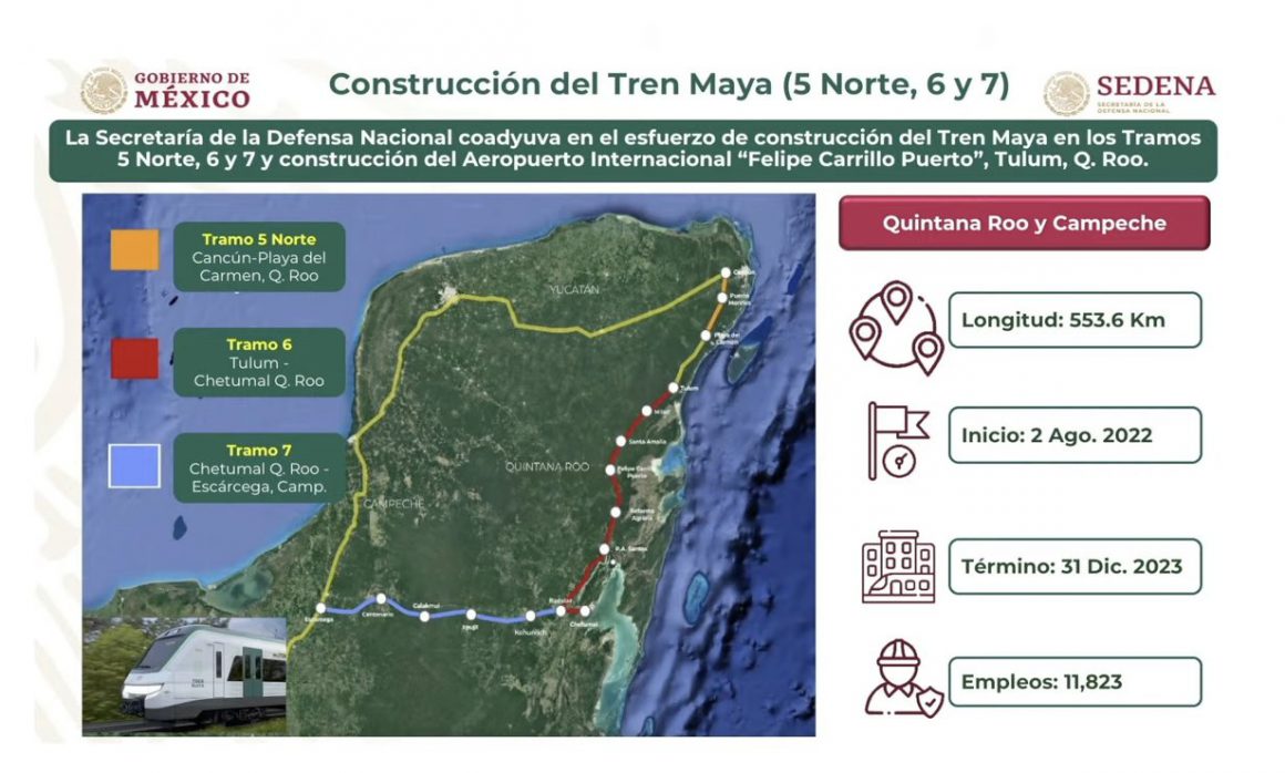 Sedena Presenta Avances De Tramos 5 6 Y 7 Del Tren Maya 7013