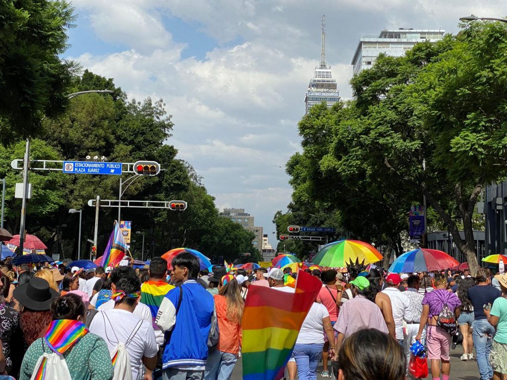 La ciudad de México recibe la marcha del Orgullo. Foto: Carlos Cordero