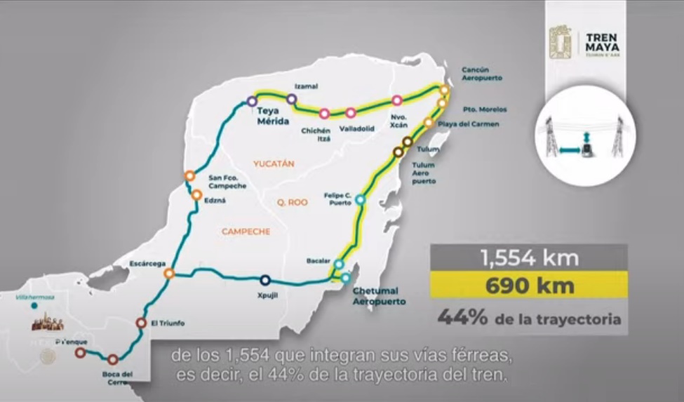 Serán 690 kilómetros de vías férreas que operarán con electricidad.
