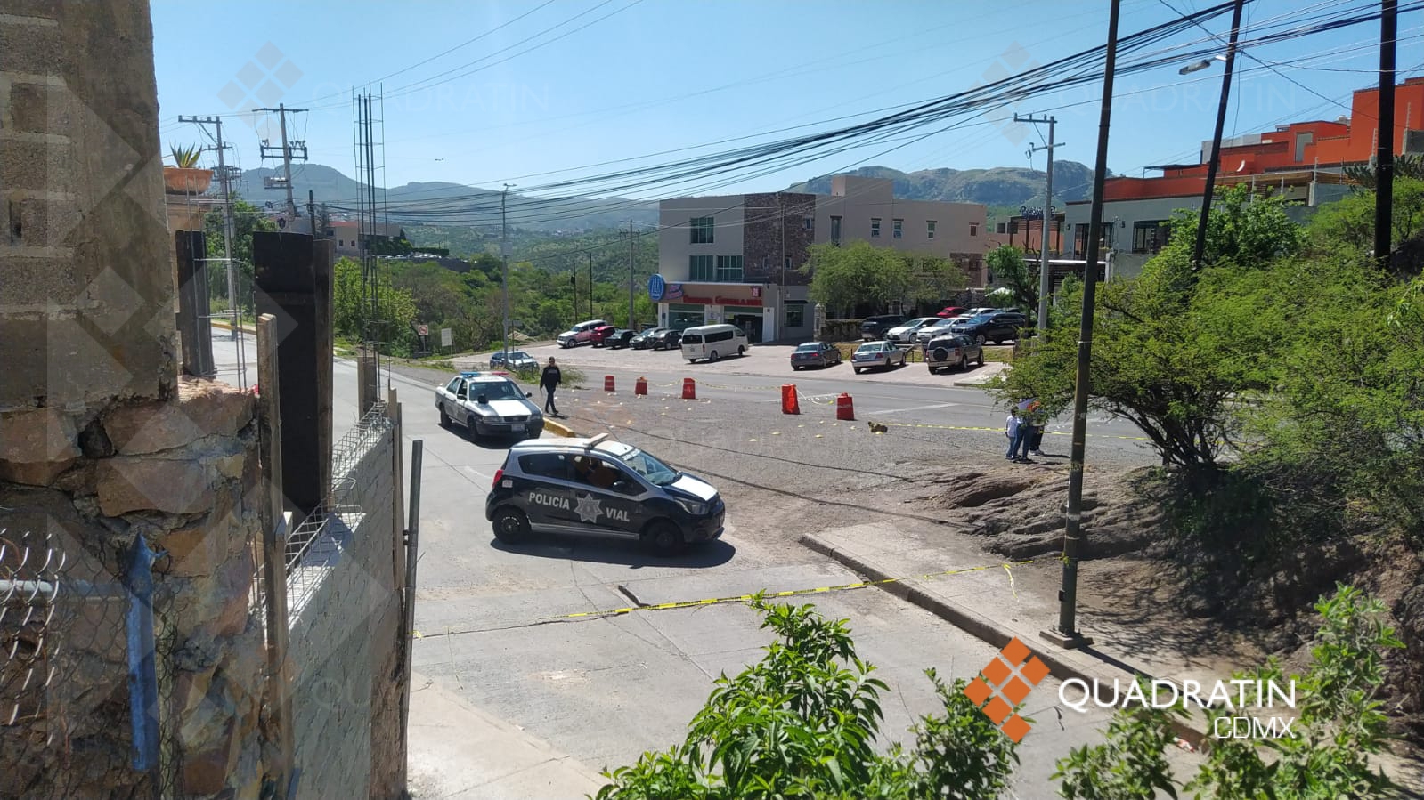 La zona del ataque fue resguardada por las autoridades. Foto: Quadratín