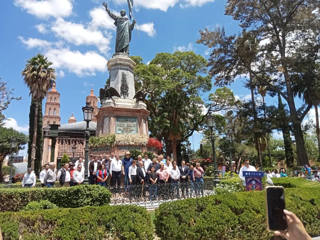 Cetemistas se reúnen en el municipio de Dolores Hidalgo. Foto: CTM