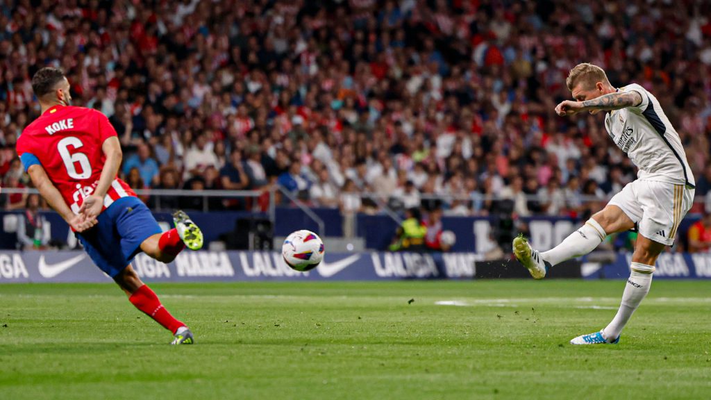 El Real Madrid descuenta a través de Kroos. Foto: X Real Madrid