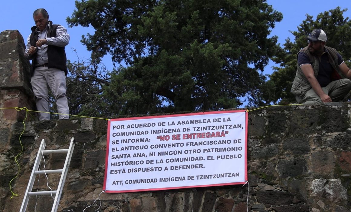 Tzintzuntzan: denuncian presunto hostigamiento de Iglesia por exconvento