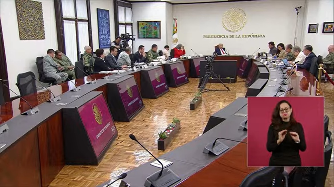 Por vez primera, AMLO hace pública reunión del gabinete de seguridad ...