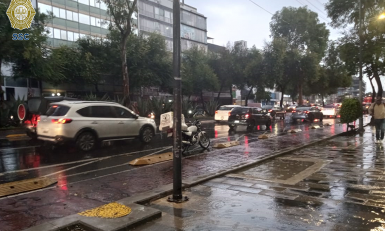 Se activa alerta púrpura por persistencia de lluvias en CDMX