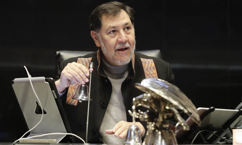 Anuncia Fernández Noroña su última sesión como presidente del Senado