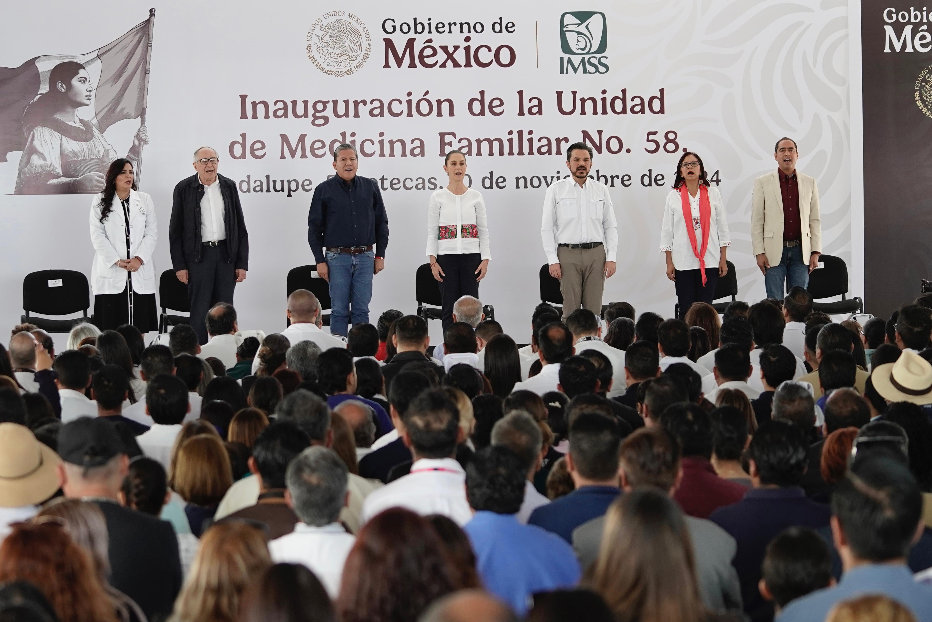 Inaugura Sheinbaum Unidad de Medicina Familiar No. 58 en Zacatecas ...