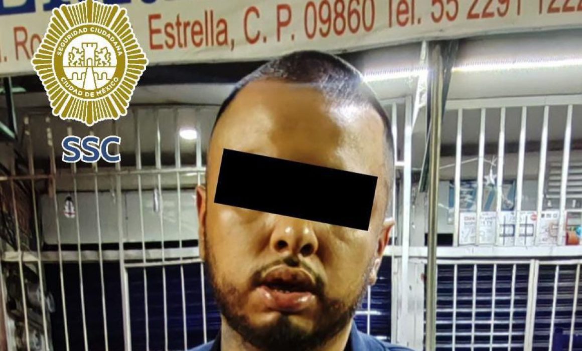 Con droga, detienen a señalado de agresión en Iztapalapa