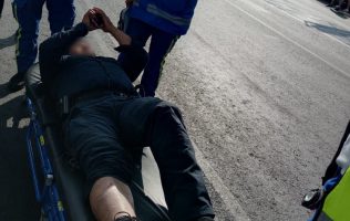 Detienen a motociclista acusado de arrollar a policía