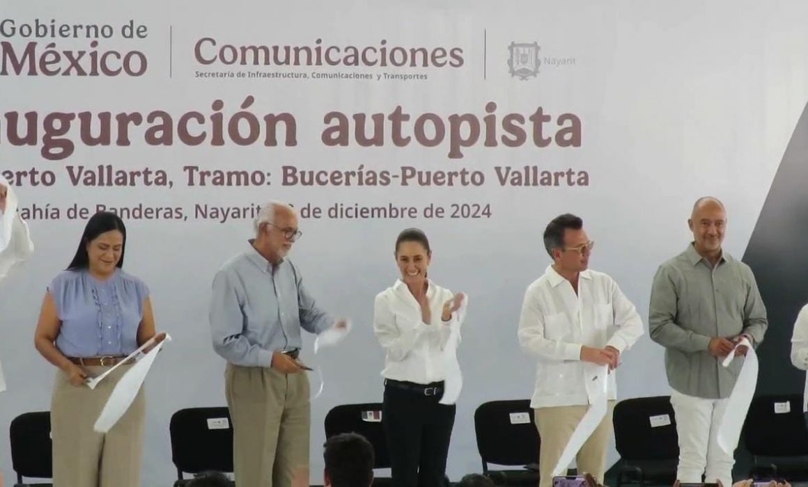 Inaugura Sheinbaum el último tramo de la vía corta Guadalajara-Vallarta