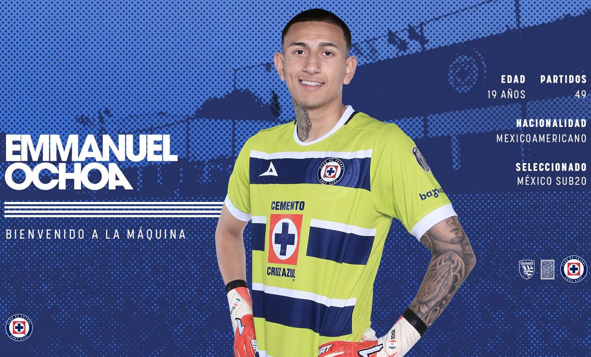 Cruz Azul anuncia al portero Emmanuel Ochoa, Cruz Azul