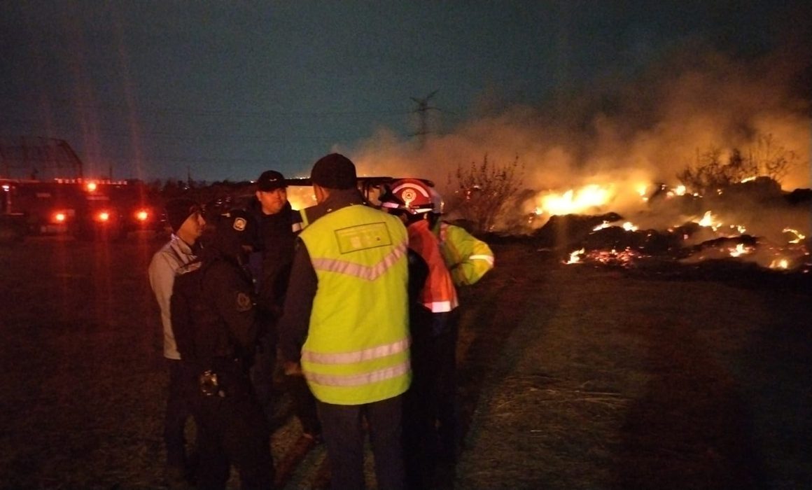 Laboran 4 unidades de bomberos con 8 pipas en incendio de cerca de una hectárea del Parque Cuitláhuac