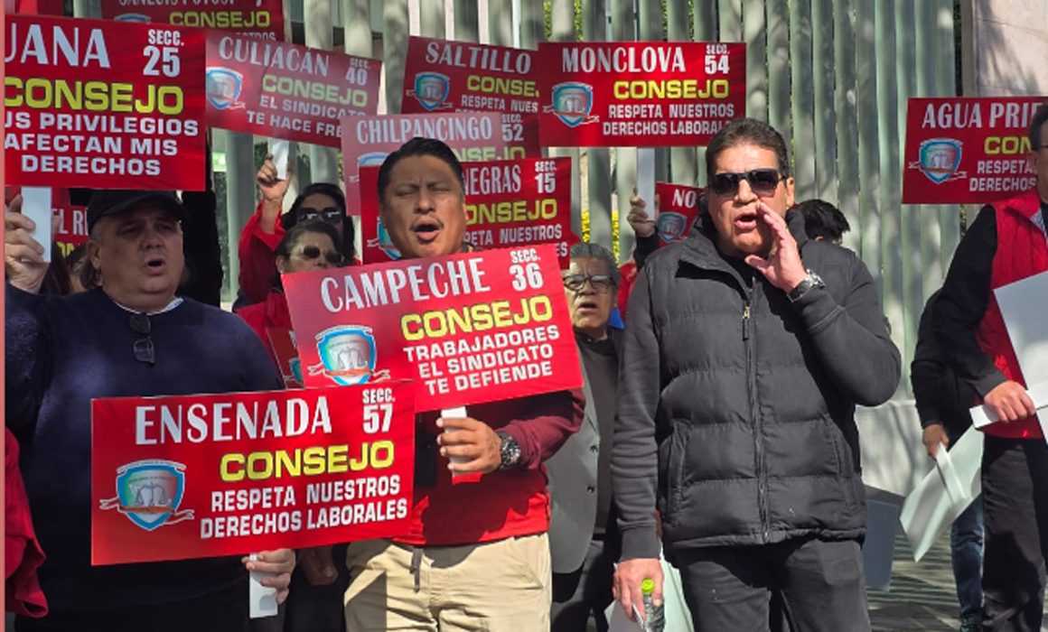 Manifestación del Sindicato de Trabajadores del Poder Judicial de la Federación en el Consejo de la Judicatura Federal