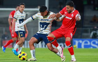 Sólo Pumas anota, pero Toluca también festeja