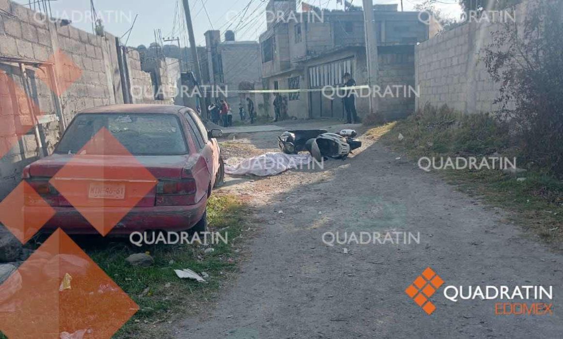 Asesinan a motociclista en Tenango del Valle