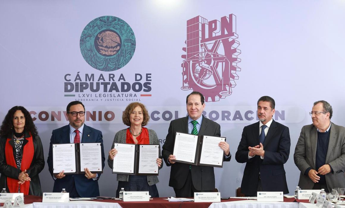 Firma IPN Convenio con Cámara de Diputado