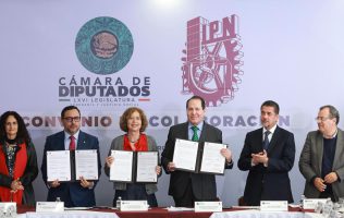 Firma IPN Convenio con Cámara de Diputado