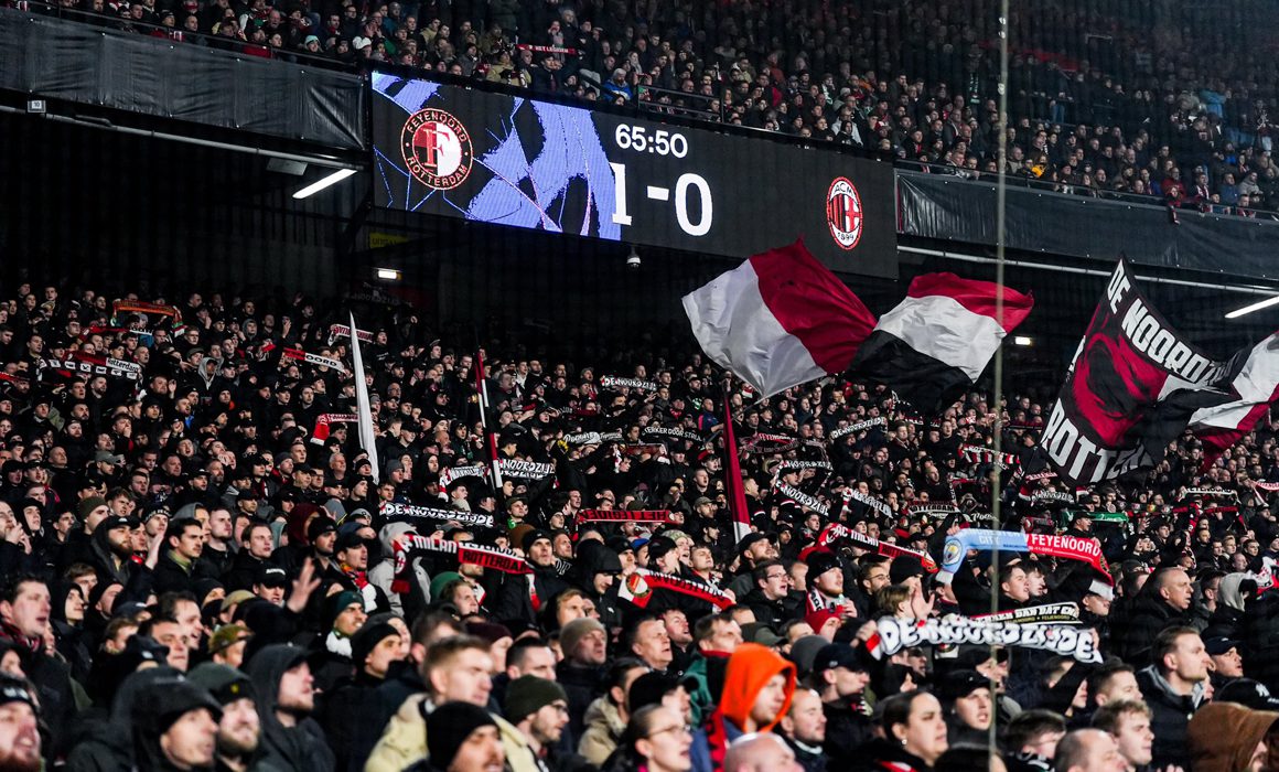 Hinchas de Feyenoord festejan triunfo sobre Milan