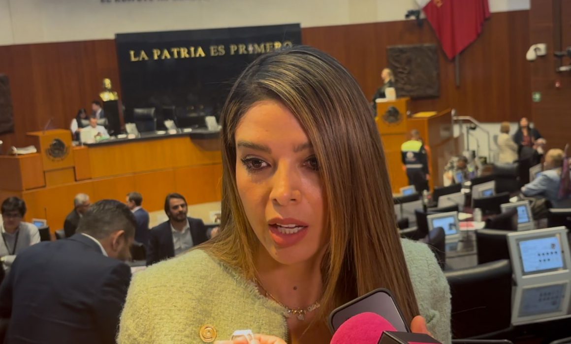 Ruth González en entrevista en la Cámara de Diputados