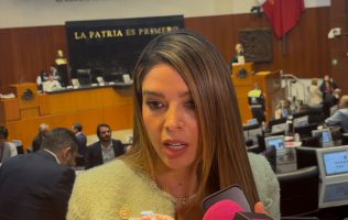 Ruth González en entrevista en la Cámara de Diputados