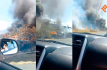 Se incendia corralón en la carretera Zamora-Jacona