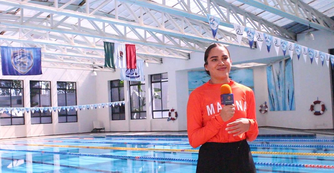 Orgullosa y sumergida, Aranza García dentro de su sueño en la Marina