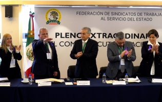 Asume Marco García Ayala presidencia de FSTSE por 5 años