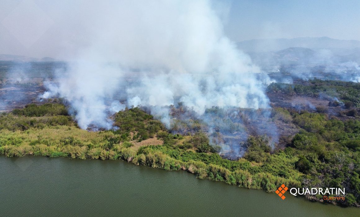 Cumple 4 días incendio en Coyuca de Benítez