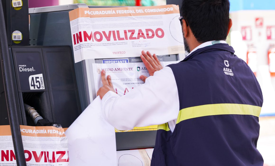 Inmovilizan 41 instrumentos de medición y clausuran 4 gasolineras