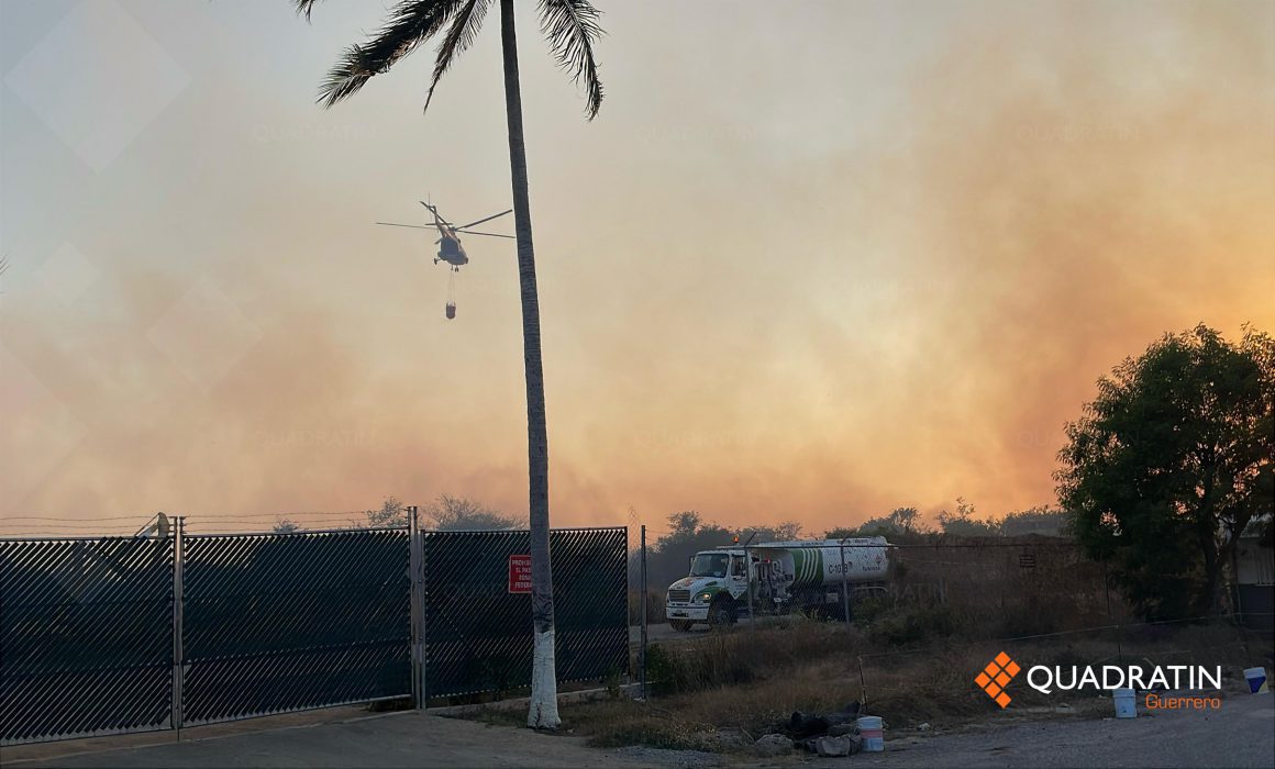 Incendio en tiradero avanza a pistas del aeropuerto de Acapulco