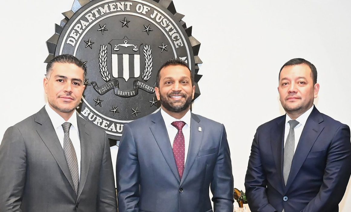 Fortalece García Harfuch alianza con FBI