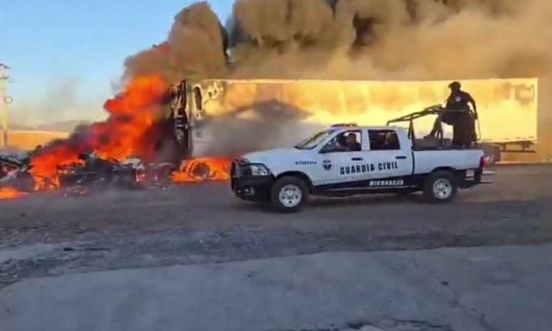 Mueren 2 agentes de la GN tras enfrentamiento en Tanhuato, Michoacán