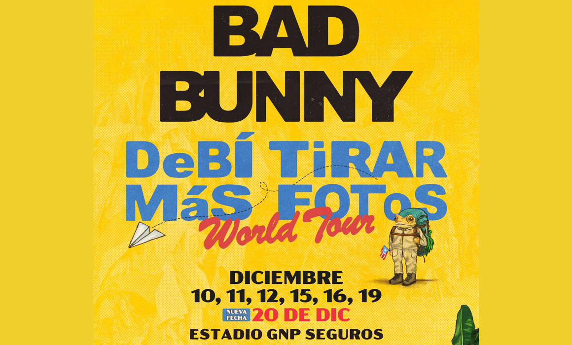 Sorprende Bad Bunny con séptima fecha en CDMX y venta ahora