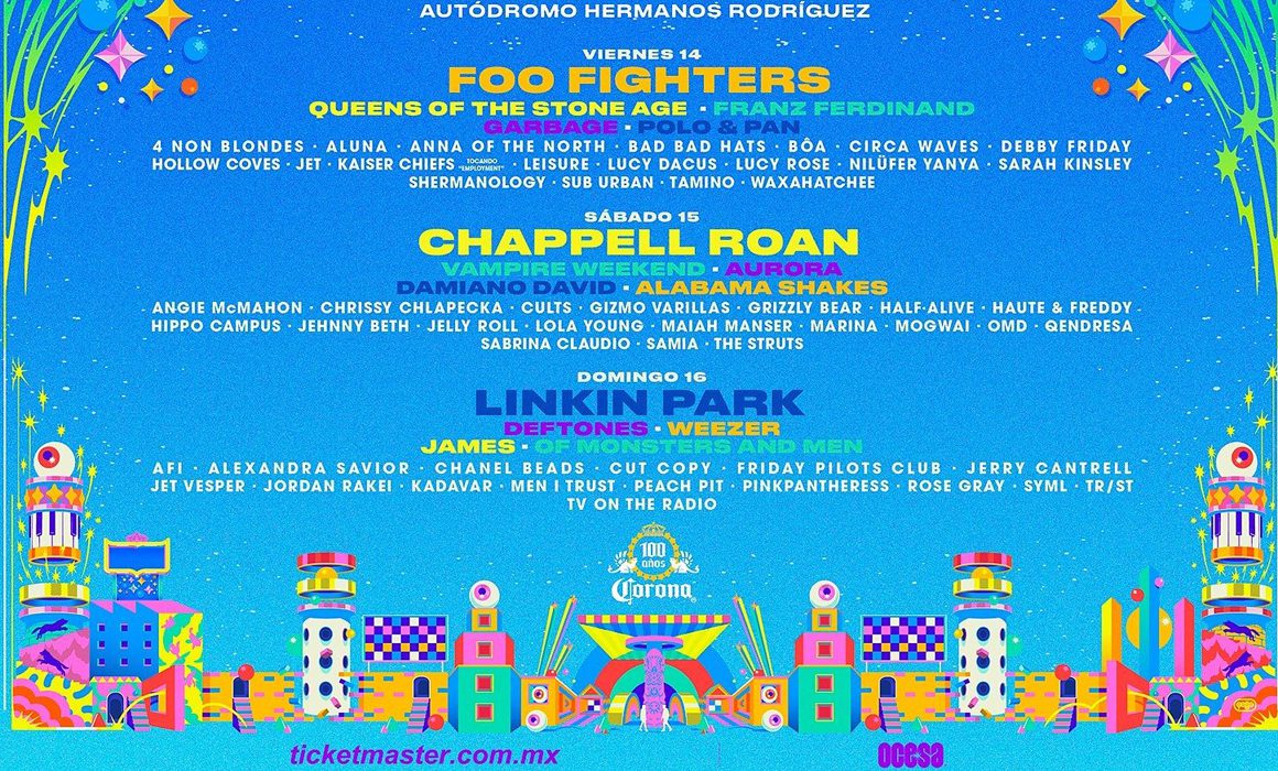 Lideran Foo Fighters, Chappell Roan y Linkin Park el Corona Capital 2025
