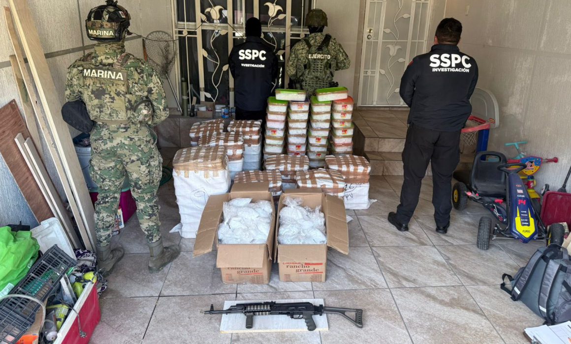 Aseguran 420 kilos de metanfetamina derivado de captura de Chepe