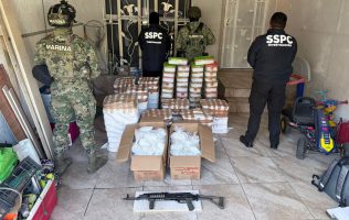 Aseguran 420 kilos de metanfetamina derivado de captura de Chepe