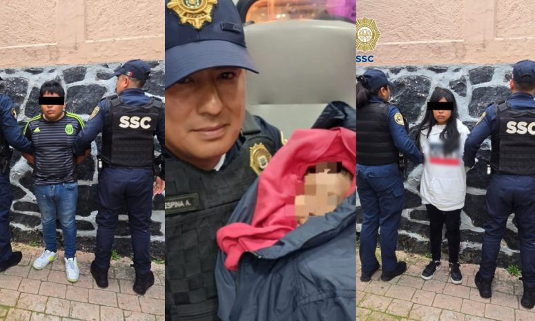 Detienen a pareja por abandono de bebé en Tacubaya