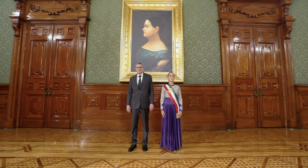 Grito de independencia histórico: Por primera vez el cuadro de una mujer ingresa a la galería principal de Palacio Nacional