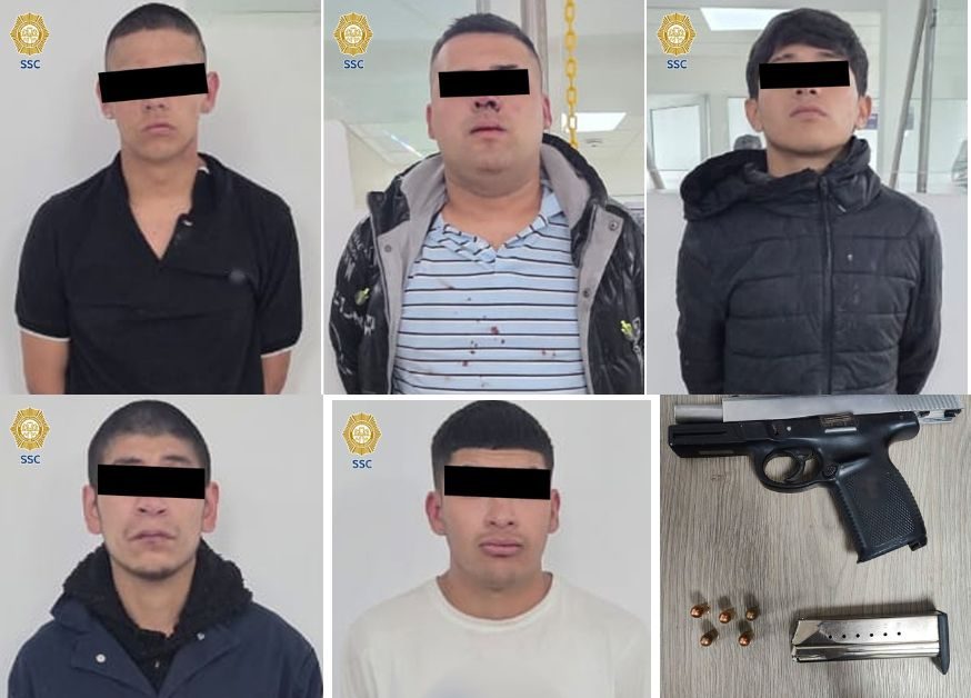 Detienen a 6 hombres señalados por disparar a 5 personas en Iztacalco ...