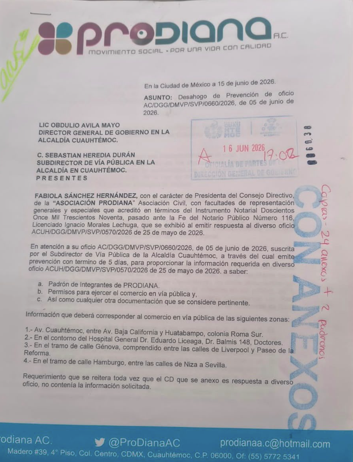 Los trabajadores de la vía pública dirigieron diversos oficios a la titular de la demarcación con el fin de revisar el historial documental