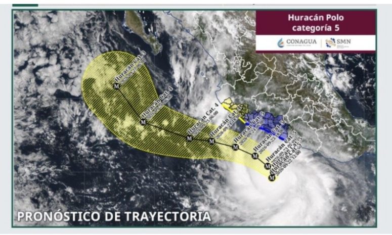 Atípico: huracán Polo mantendrá categoría 5 hasta el jueves
