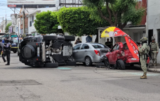 Se registra despojo de auto, persecución y tiroteo en Centro de Culiacán