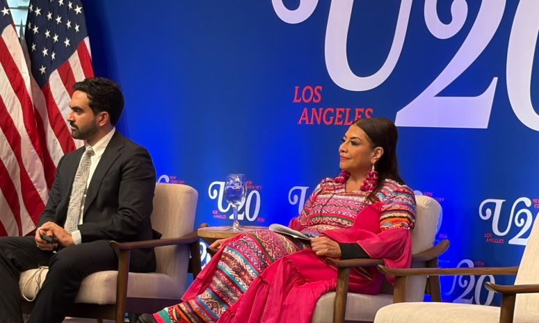 Clara Brugada en U20: Ciudades lideran lucha contra crisis global