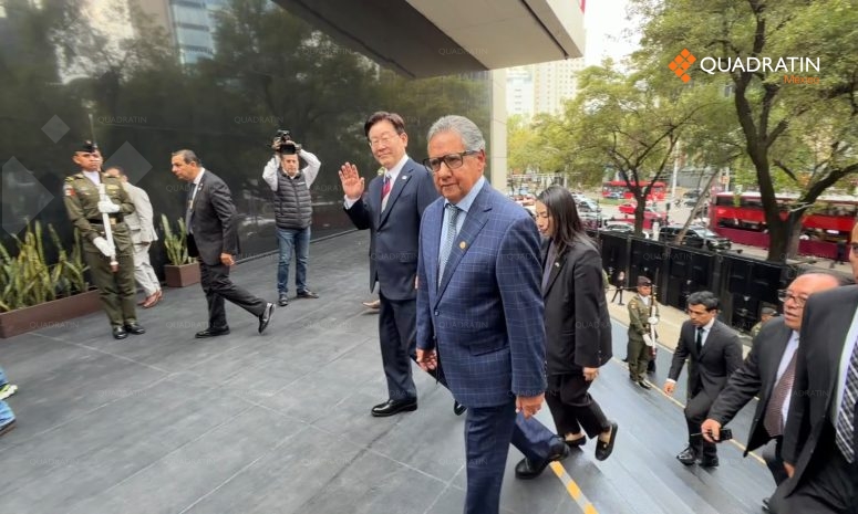 Recibe Senado al Presidente de Corea del Sur para reunión
