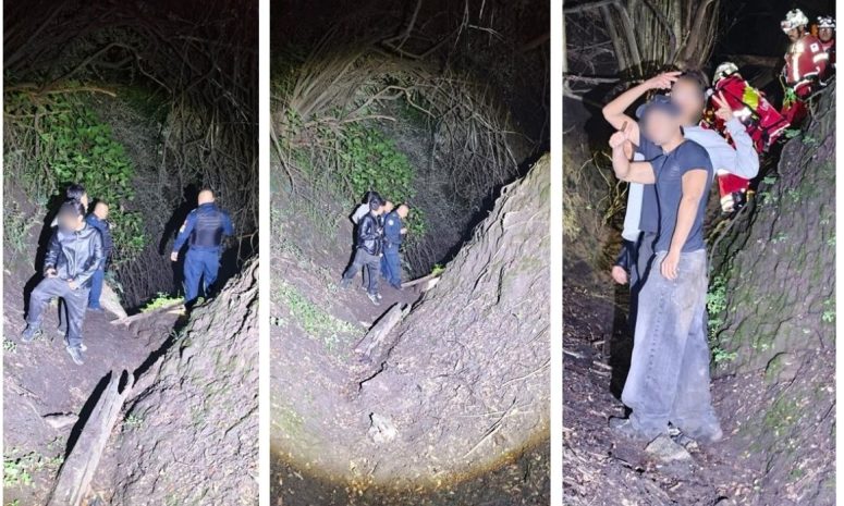 Rescatan a 9 extraviados en barranca del Bosque de Chapultepec